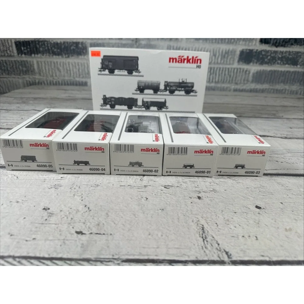 Märklin 46090 HO DRG FREIGHT CAR SET 5 PIECE ERA II NEW IN BOX